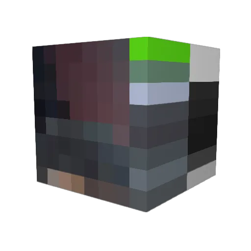 PapaZaid Minecraft avatar head, 3D render