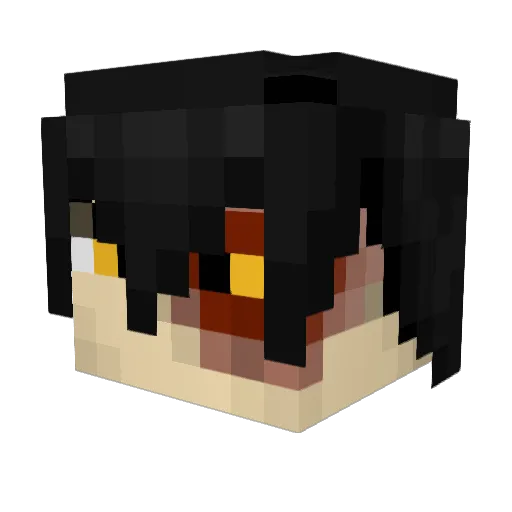 PapaZuko Minecraft avatar head, 3D render