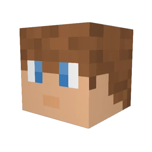 Papa_Giuseppe Minecraft avatar head, 3D render