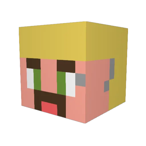 Papa_Jenkins Minecraft avatar head, 3D render