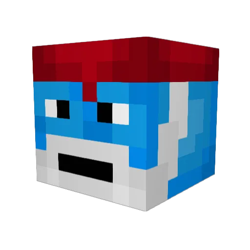 Papa_Smurf1492 Minecraft avatar head, 3D render