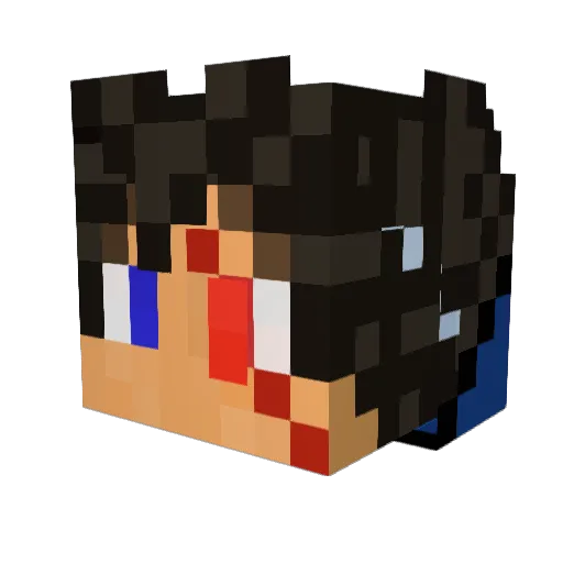 Papa_Trav Minecraft avatar head, 3D render