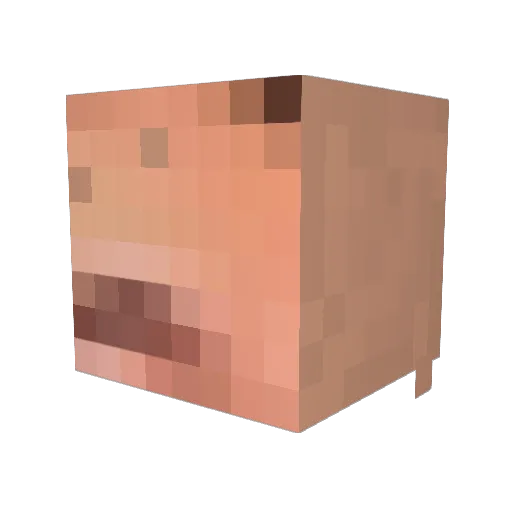 Papa_Yeeet Minecraft avatar head, 3D render