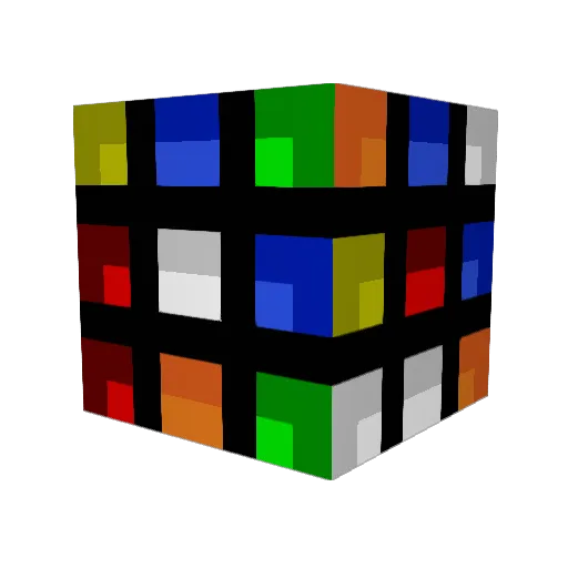 Papaa Minecraft avatar head, 3D render