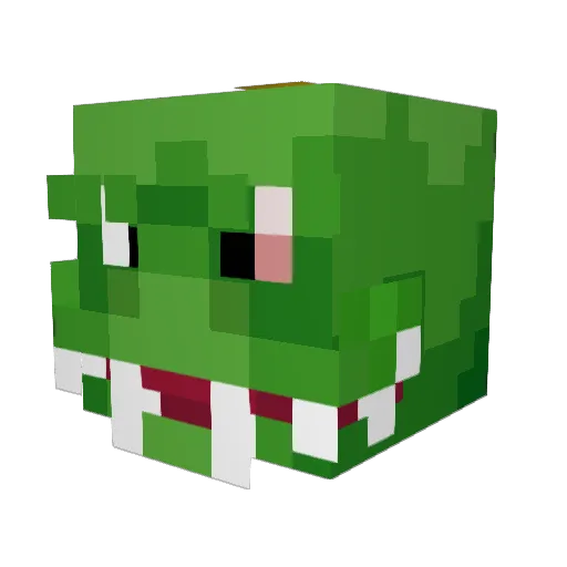 Papaa_Bless Minecraft avatar head, 3D render