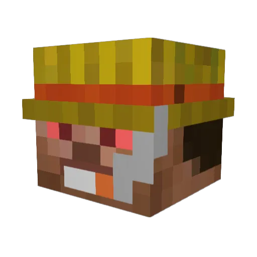 PapageiLuchs954 Minecraft avatar head, 3D render