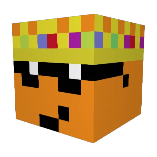 Paparony11 Minecraft avatar head, 3D render