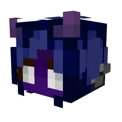 PapayaOfLove Minecraft avatar head, 3D render