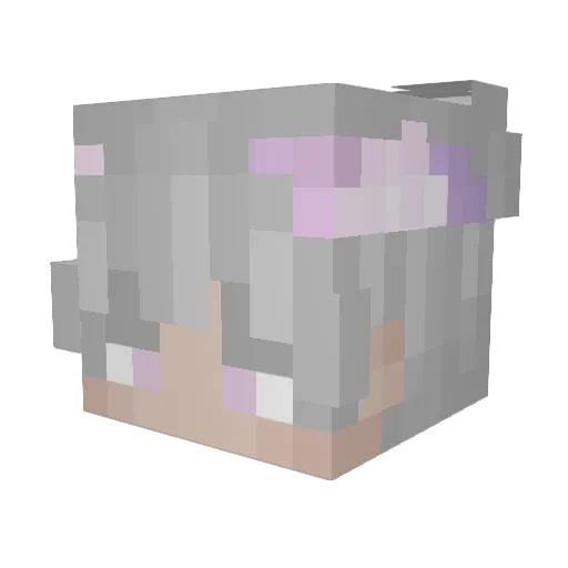 Papayerrr Minecraft avatar head, 3D render