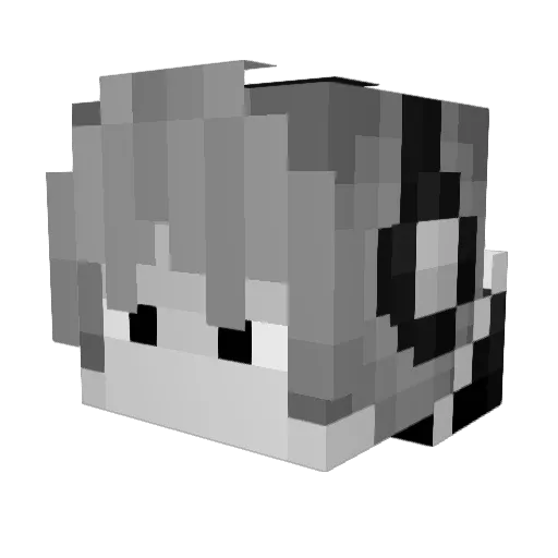 Papel100 Minecraft avatar head, 3D render