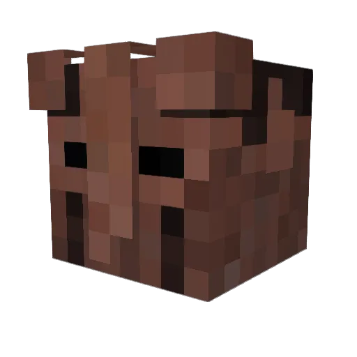 Papepatine Minecraft avatar head, 3D render