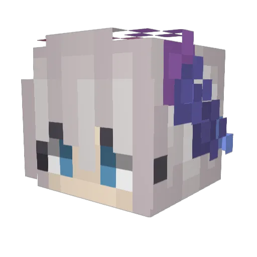 Papepipopu123 Minecraft avatar head, 3D render