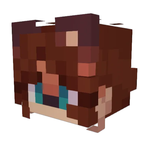 Paper94 Minecraft avatar head, 3D render