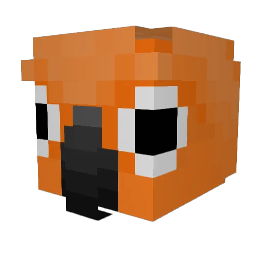 PaperArticle Minecraft avatar head, 3D render