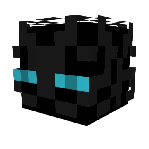 PaperBag15 Minecraft avatar head, 3D render