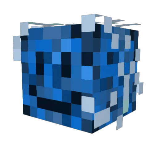 PaperBrian Minecraft avatar head, 3D render