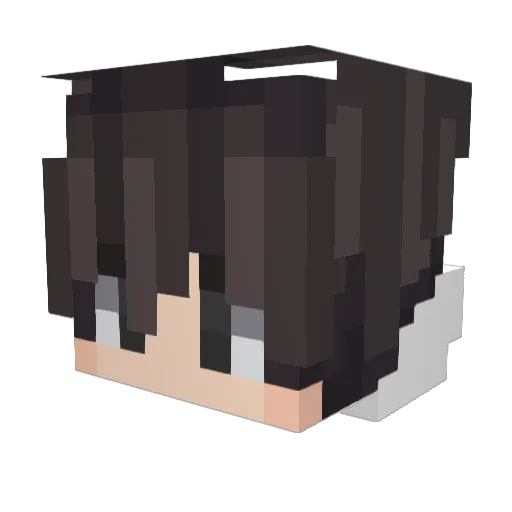PaperDeer22 Minecraft avatar head, 3D render