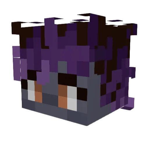 PaperMachinery Minecraft avatar head, 3D render