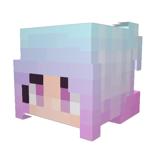 PaperMario6434 Minecraft avatar head, 3D render