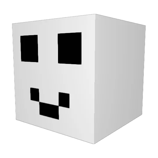 PaperOnMc Minecraft avatar head, 3D render