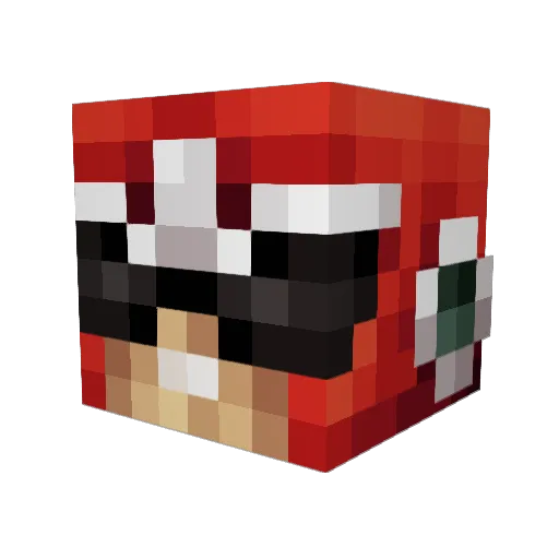 PaperPlanes97 Minecraft avatar head, 3D render