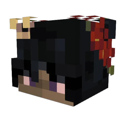 PaperRoyal Minecraft avatar head, 3D render