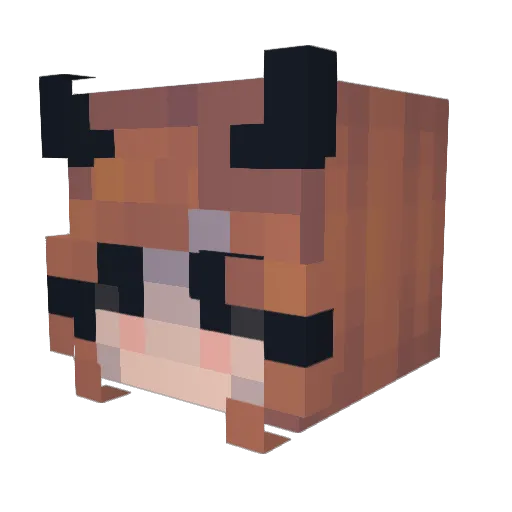 Paper_Pal_ Minecraft avatar head, 3D render