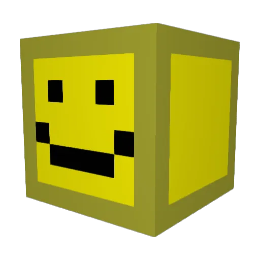 Paper_Real Minecraft avatar head, 3D render