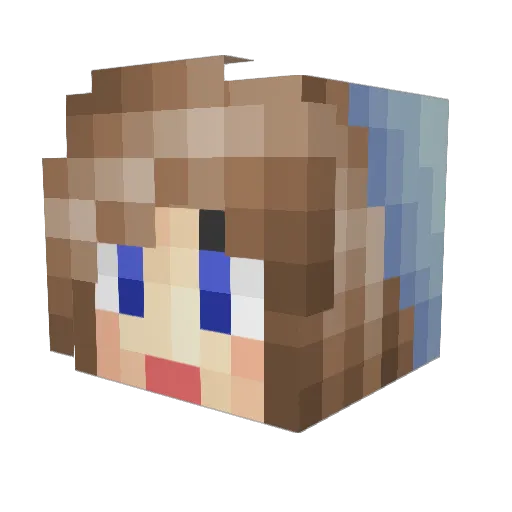 Paperclip1800 Minecraft avatar head, 3D render