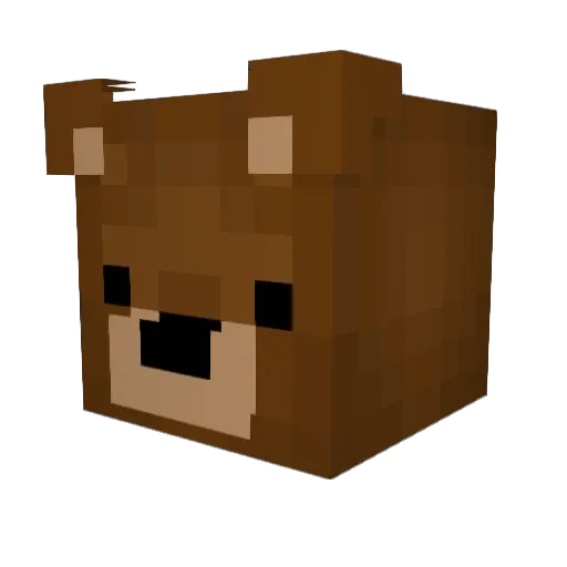 Paperclips550 Minecraft avatar head, 3D render