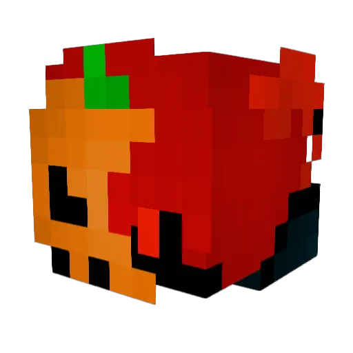 Paperss Minecraft avatar head, 3D render