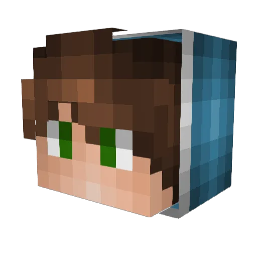 Papi0505 Minecraft avatar head, 3D render