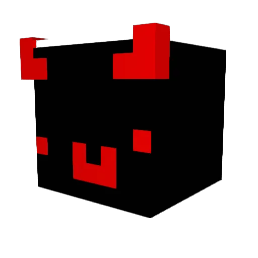 PapiCloud Minecraft avatar head, 3D render
