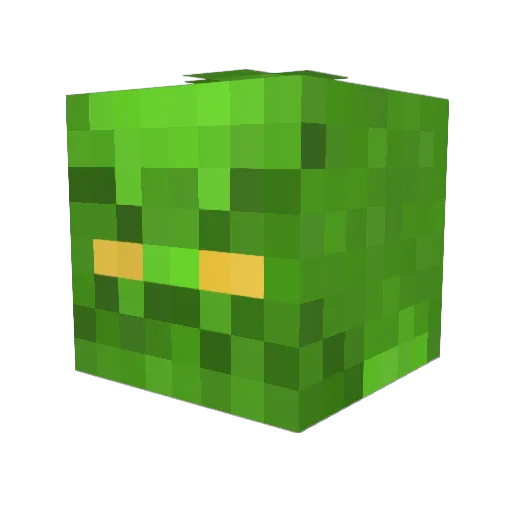 PapiLechoso Minecraft avatar head, 3D render