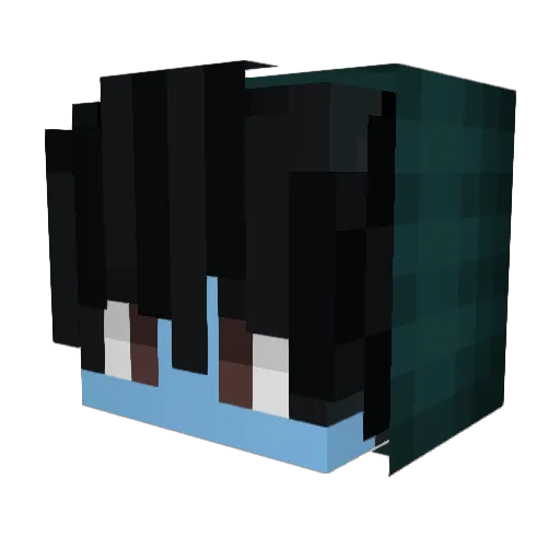 PapiOG2023 Minecraft avatar head, 3D render