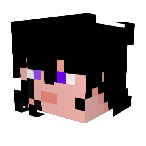PapiOscar Minecraft avatar head, 3D render