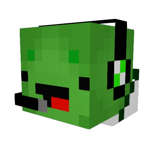 PapiShala Minecraft avatar head, 3D render
