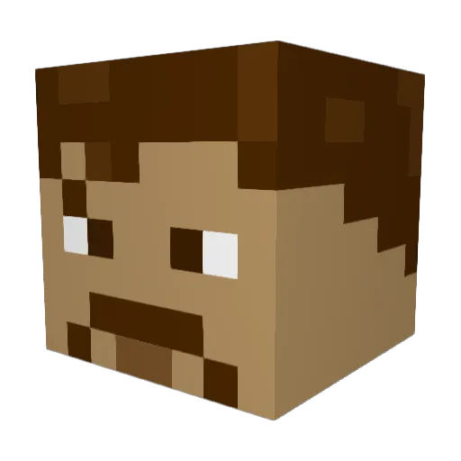Papi_Churroh Minecraft avatar head, 3D render