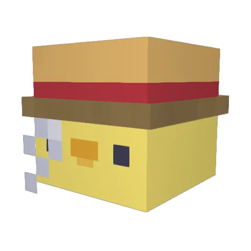 Papi_Leo Minecraft avatar head, 3D render