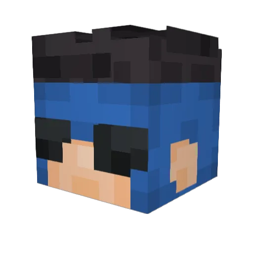 Papi_Mexico Minecraft avatar head, 3D render