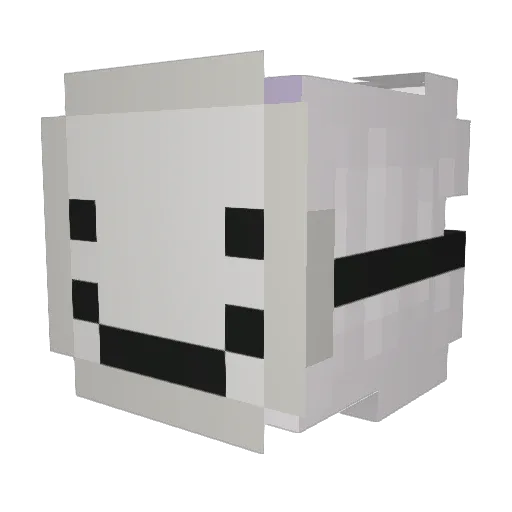 Papierblade Minecraft avatar head, 3D render