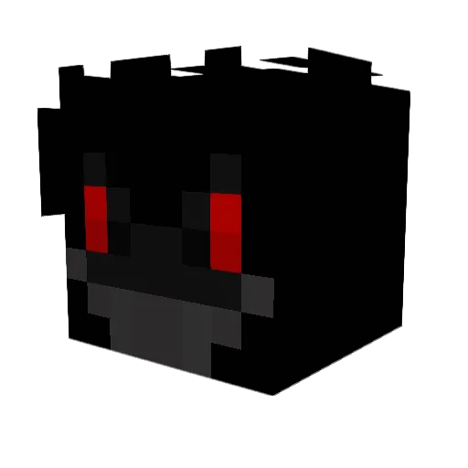 Papiere Minecraft avatar head, 3D render