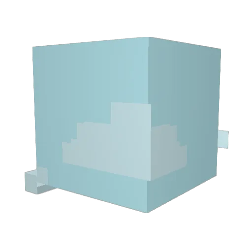 PapiiRZX Minecraft avatar head, 3D render