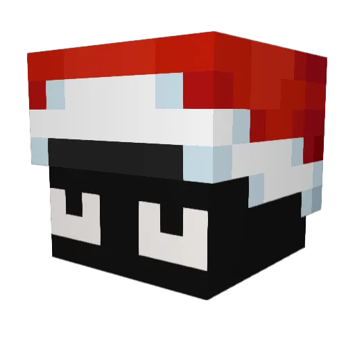 Papiixl Minecraft avatar head, 3D render
