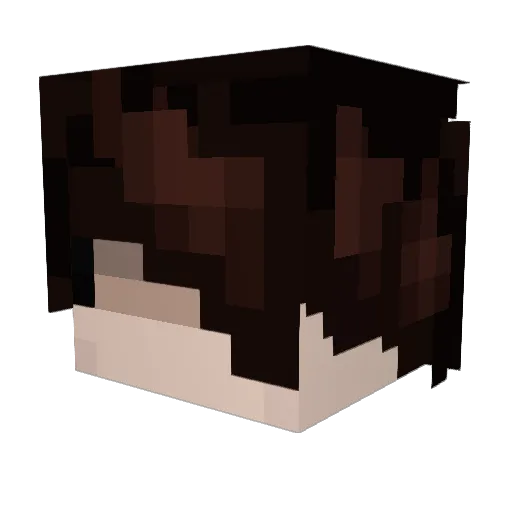 Papimessina Minecraft avatar head, 3D render