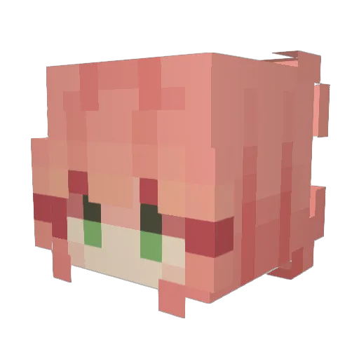 PapitaFrita666 Minecraft avatar head, 3D render