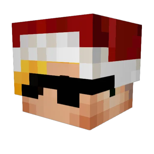 Papitas_Lays Minecraft avatar head, 3D render