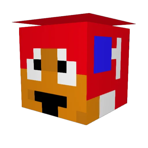 Papito96 Minecraft avatar head, 3D render