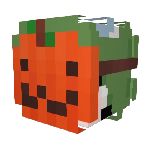 PapitoDeCorazon Minecraft avatar head, 3D render