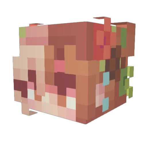 Papos1325 Minecraft avatar head, 3D render